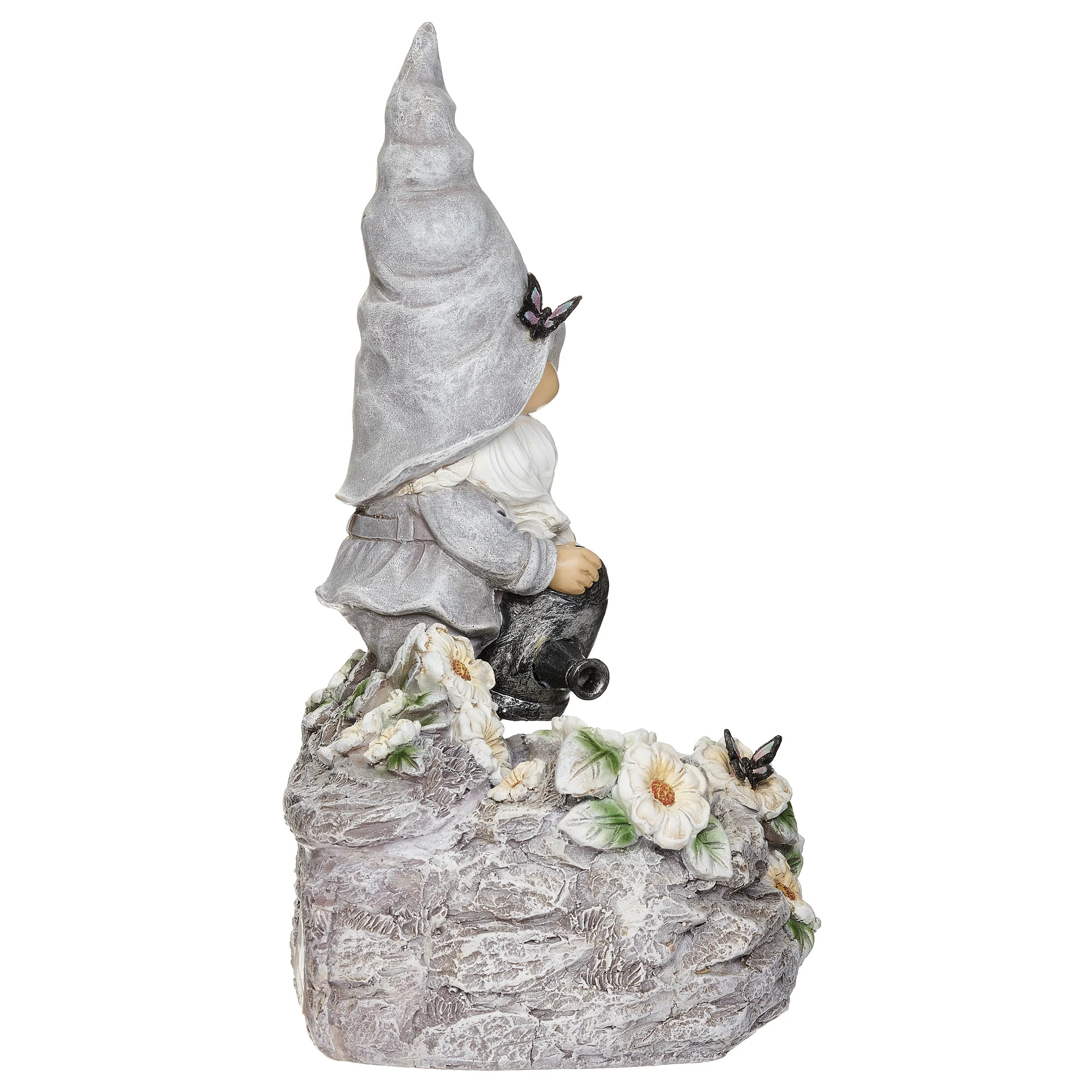 Gnome with Watering Can & Flowers Fountain - Image 2