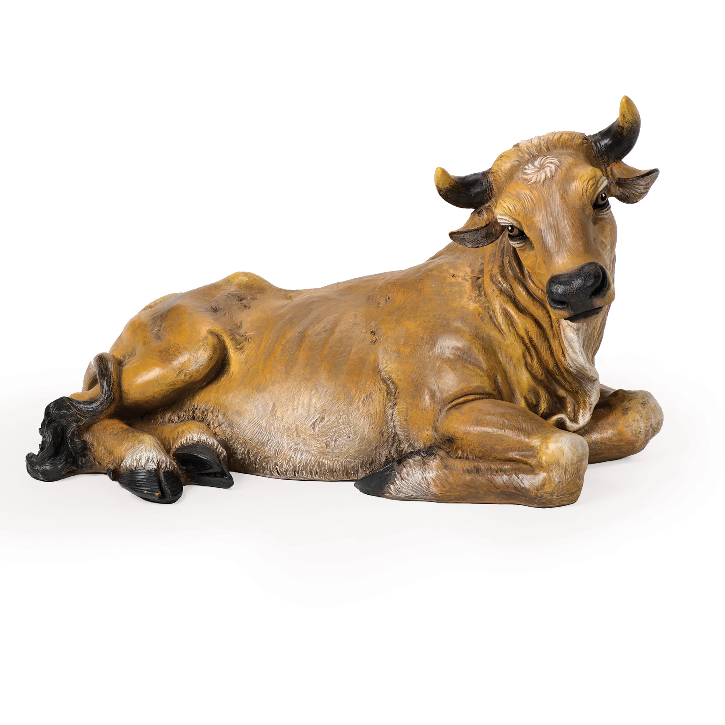 Joseph’s Studio Olive Seated Ox - 27" Scale