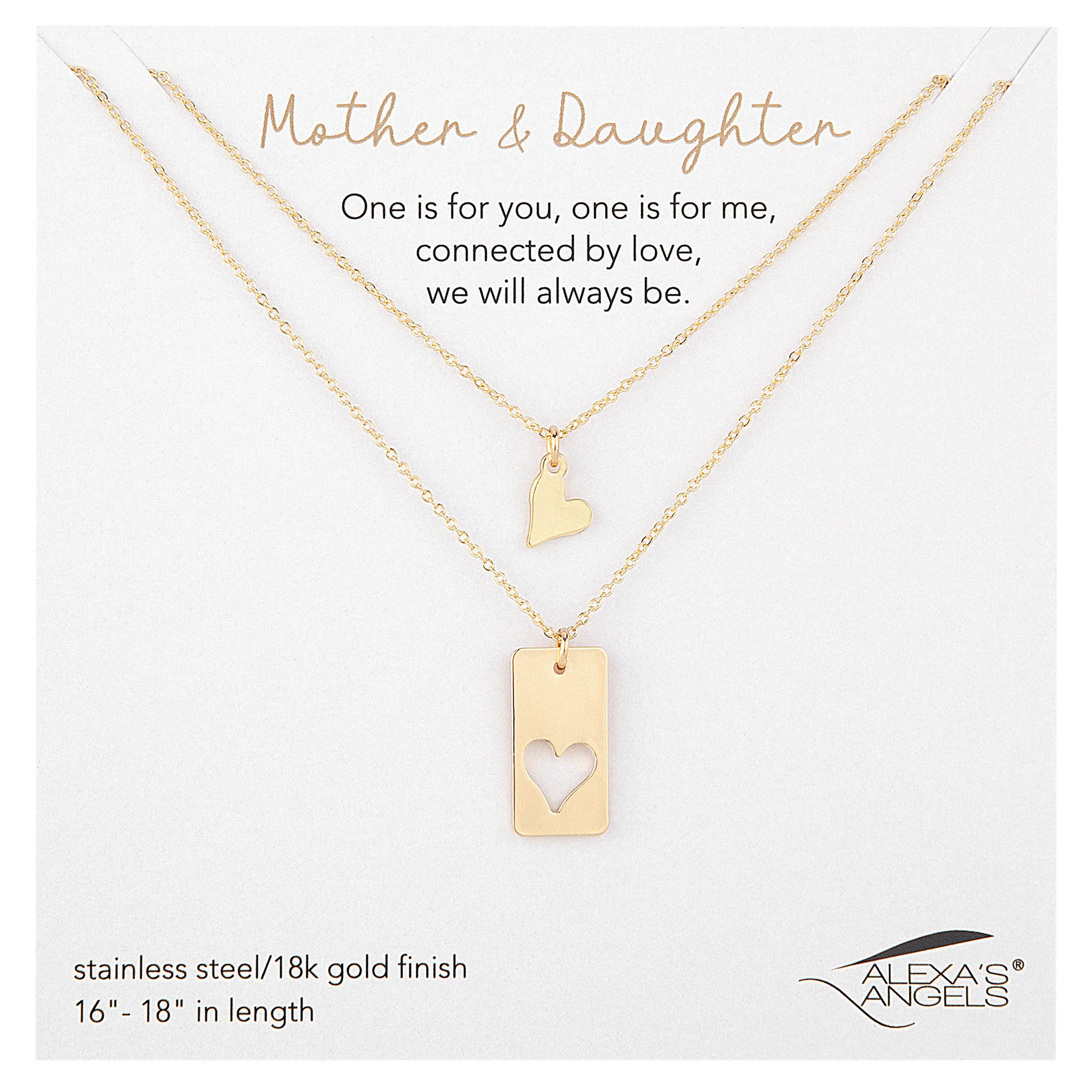 Alexa's Angels Mother & Daughter One for You, One for Me Necklace Set