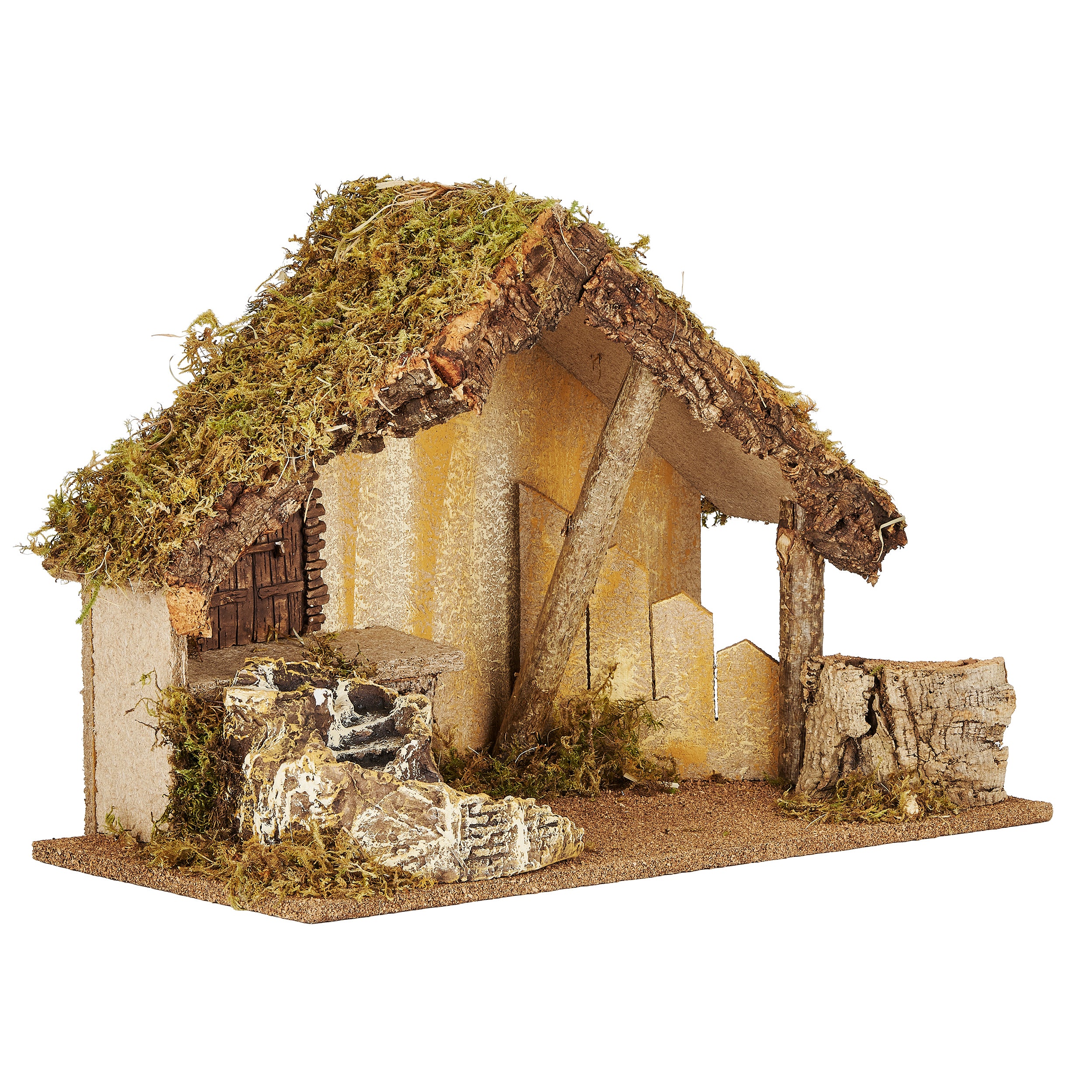 Fontanini Italian Nativity Stable with Rustic Door - 7.5" Scale - Image 2