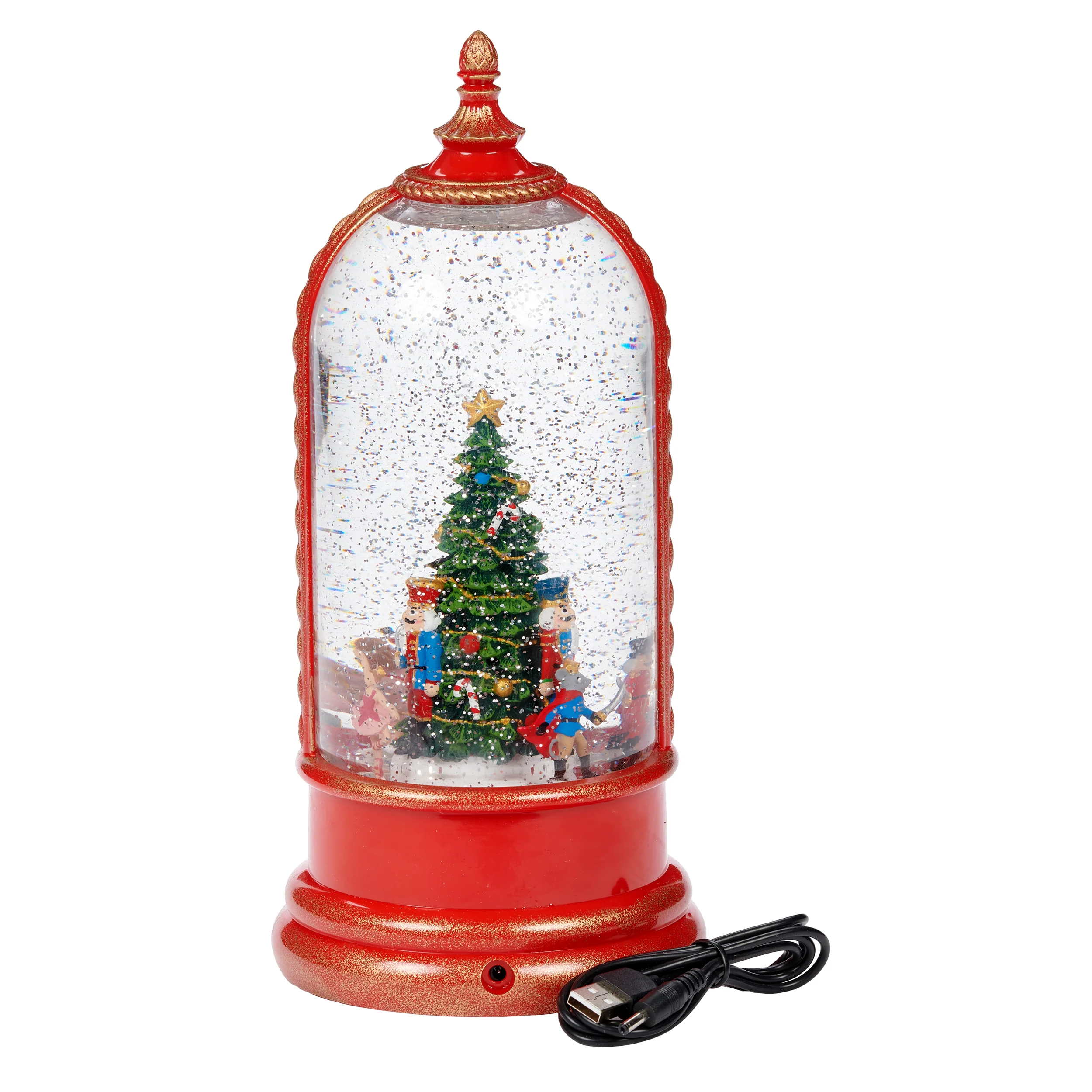 Confetti Lites Lighted Musical Swirl Rotating Nutcracker - Image 4