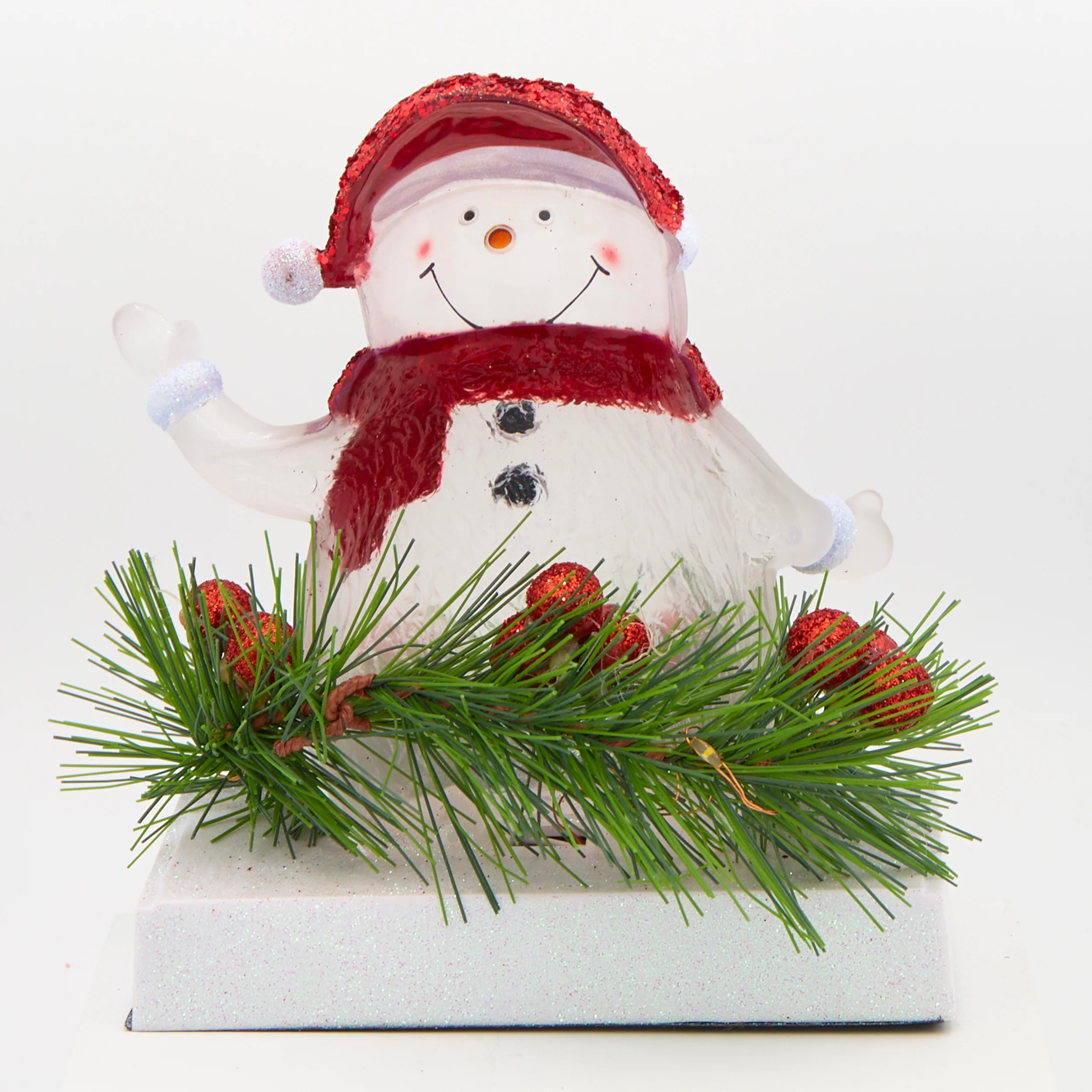 Lighted Snowman Stocking Holder - Image 2