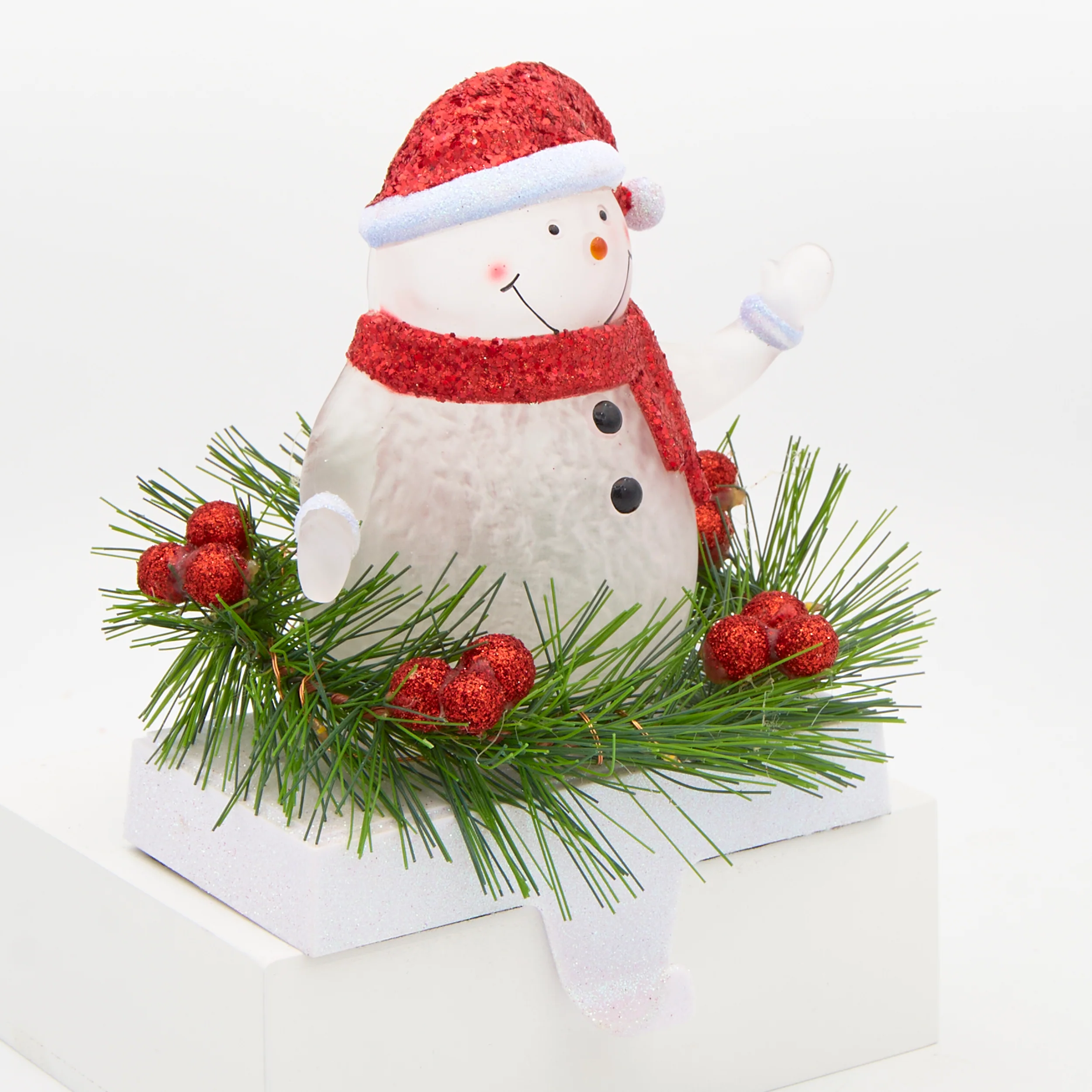 Lighted Snowman Stocking Holder - Image 3