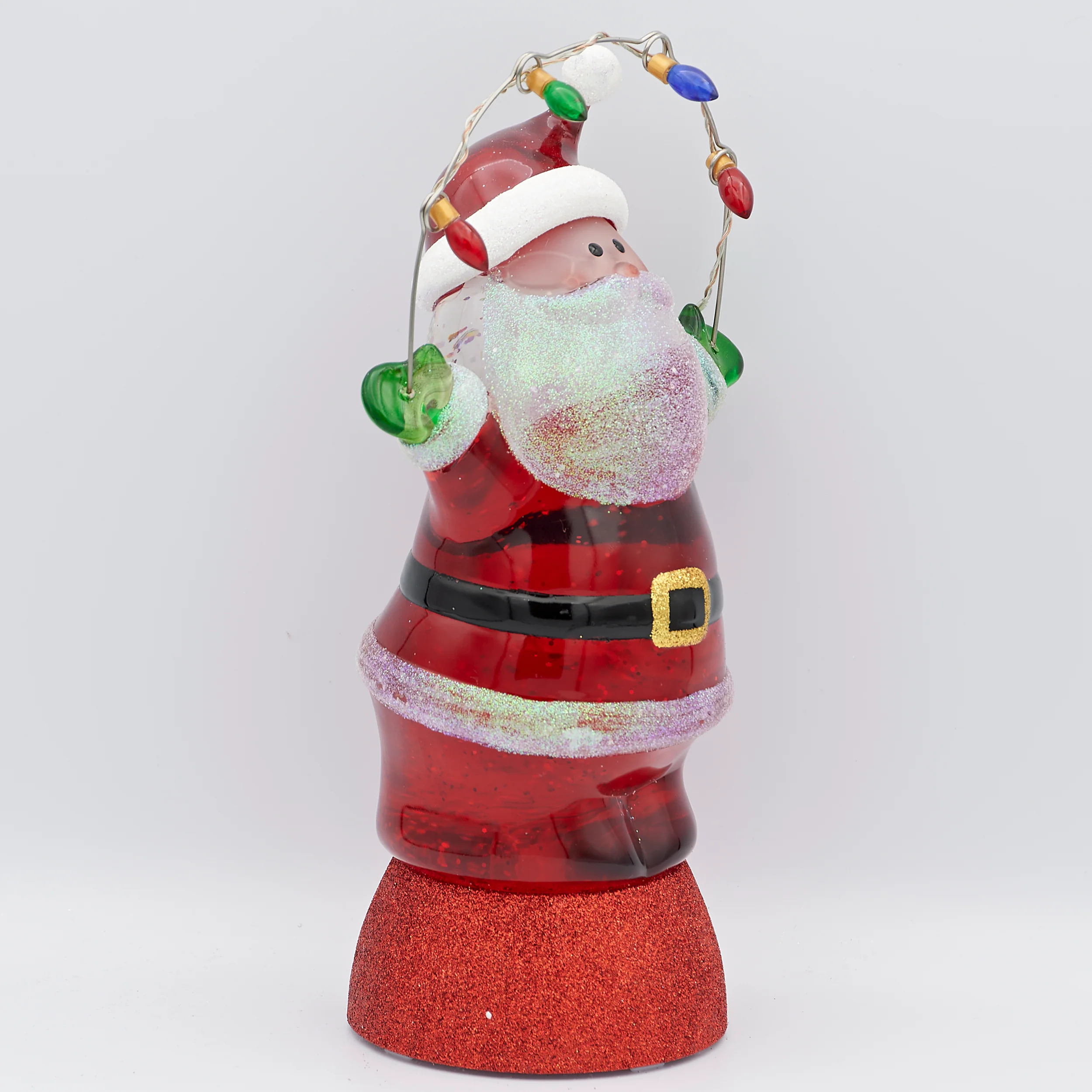 Confetti Lites Lighted Swirl Santa Holding String Lights - Image 3