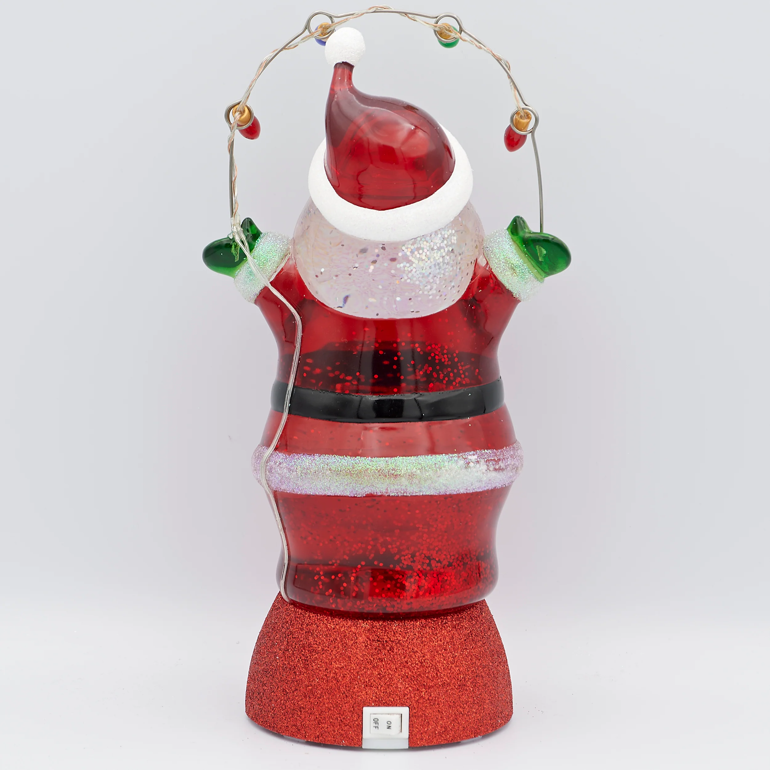 Confetti Lites Lighted Swirl Santa Holding String Lights - Image 5