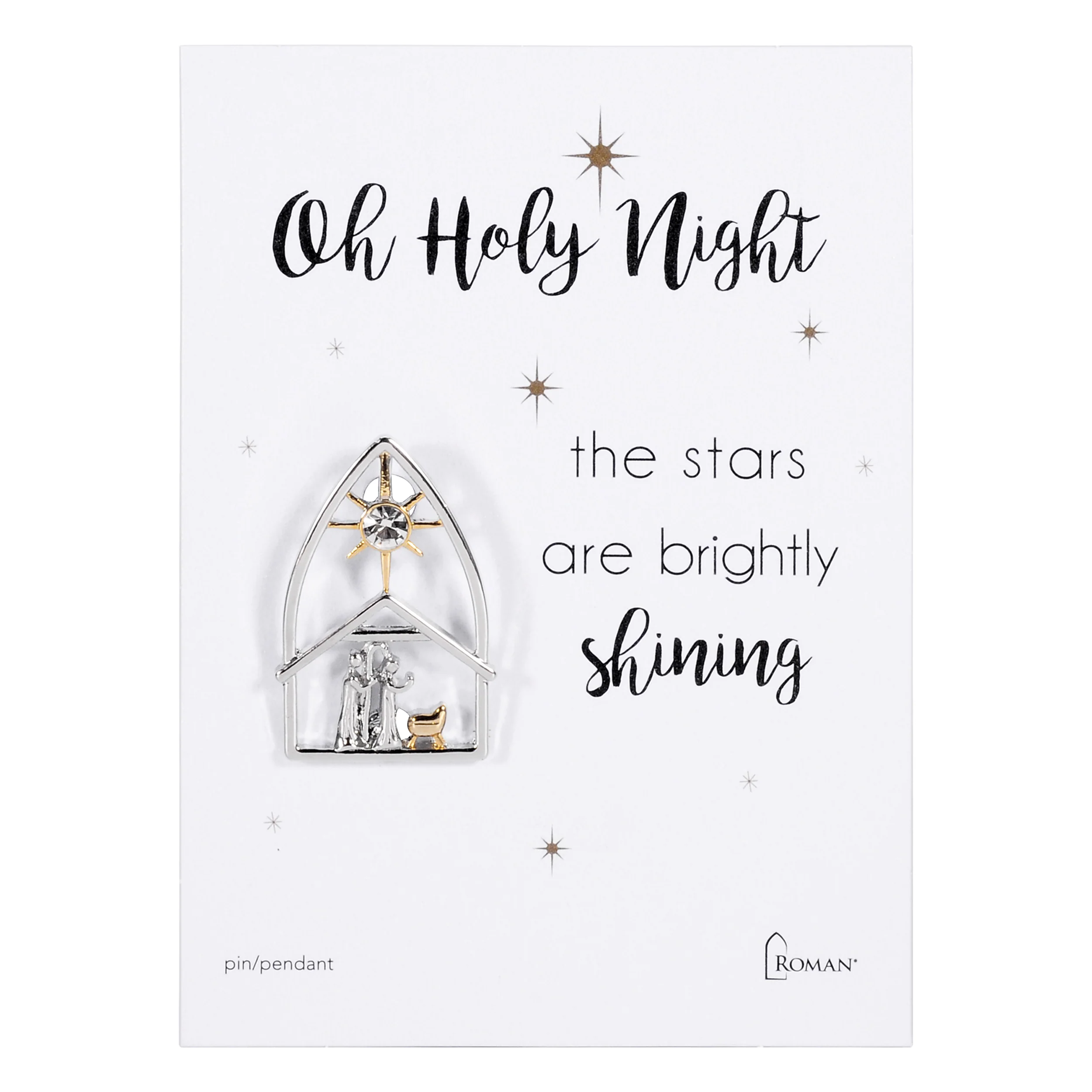 “O Holy Night” Nativity Pin