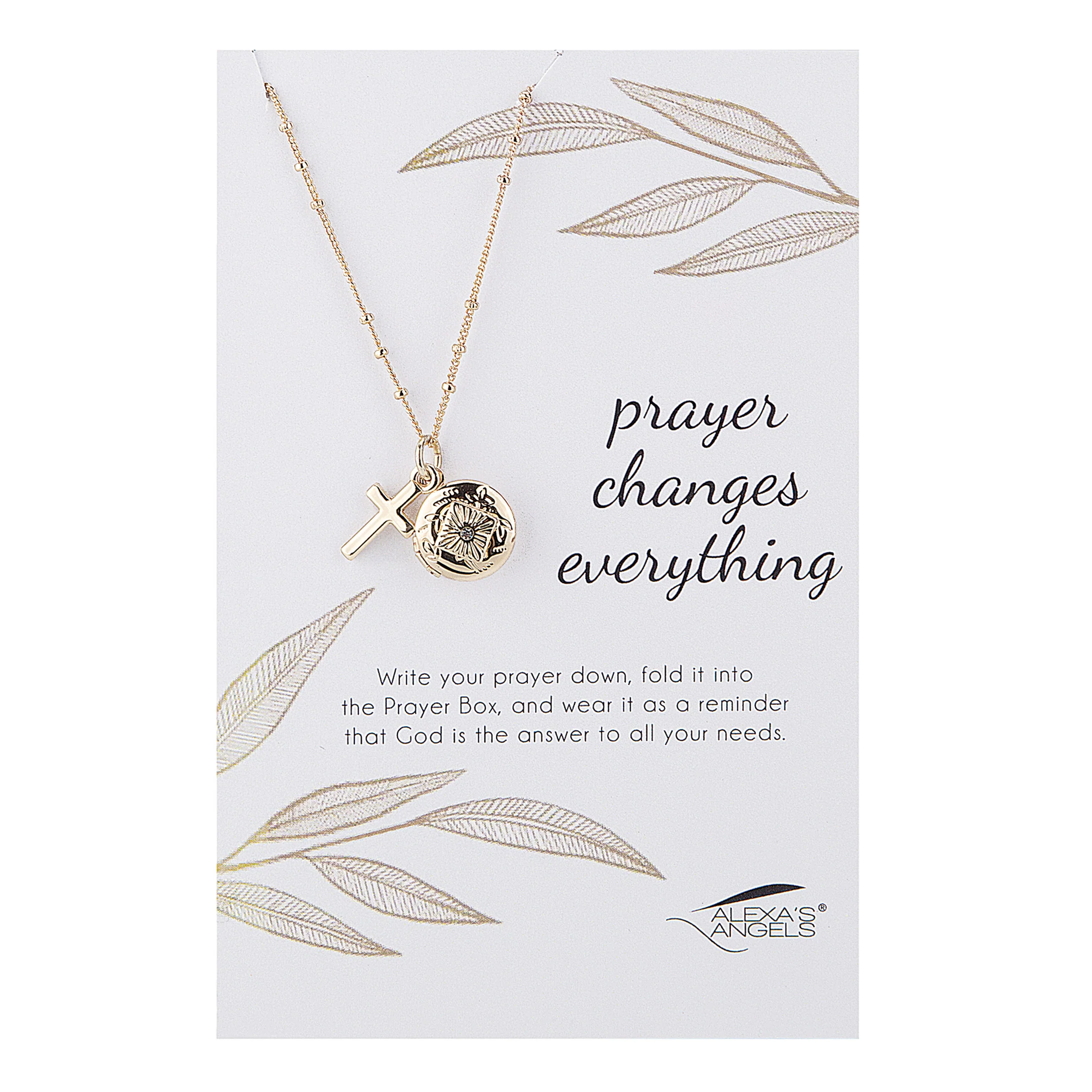 Alexa's Angels "Prayer Changes Everything" Prayer Box Necklace - Image 3