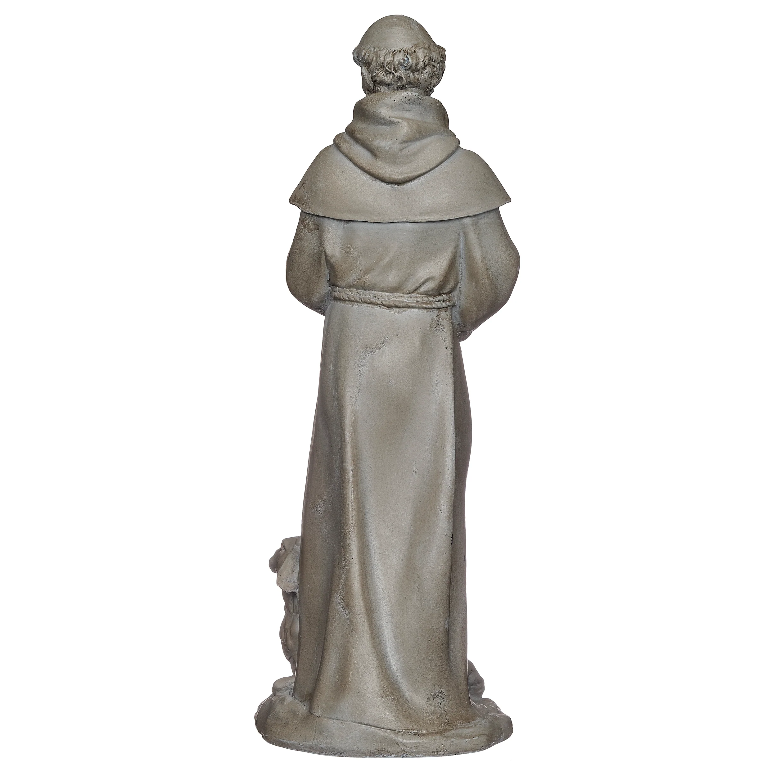 St. Francis with Lambs Garden Statue - Image 3