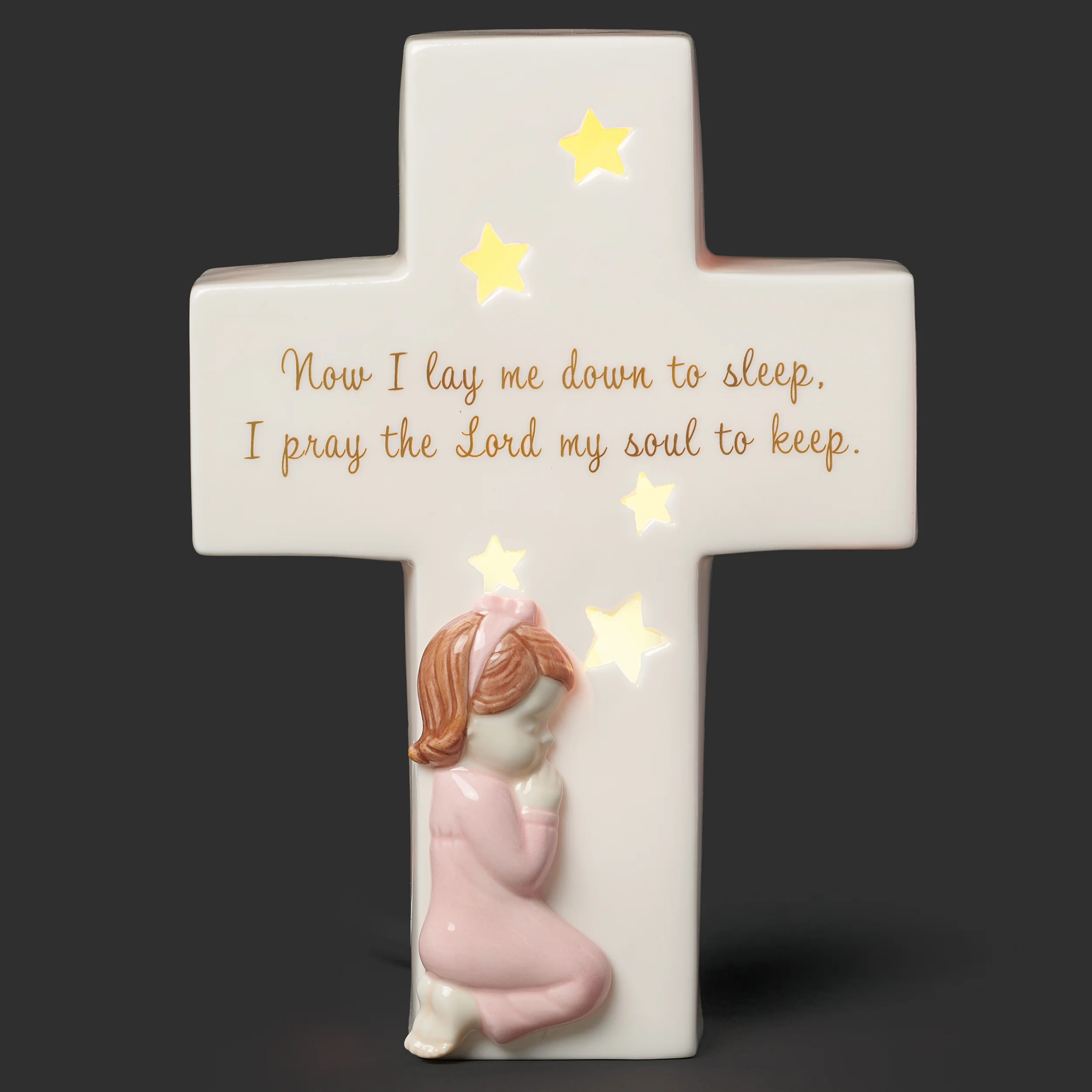 "Now I Lay Me Down to Sleep" Lighted Cross  - Valencia Collection - Image 4