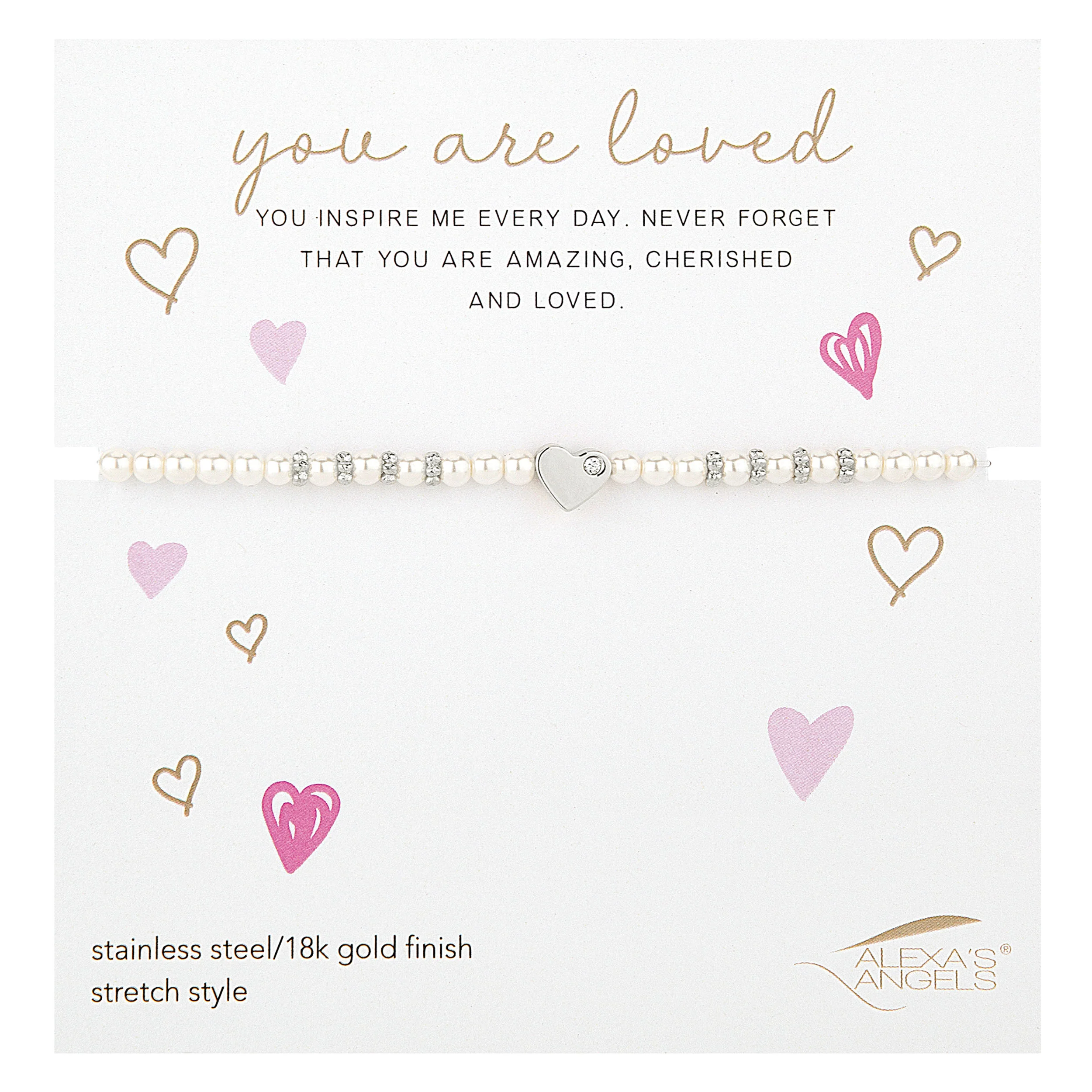 Alexa's Angels "You Are Loved" Child's Heart Bracelet - Image 5